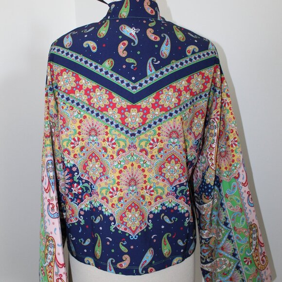 NWT Johnny Was JWLA Biya Active Breamar Night Kimono Sleeve Jacket Drop Shoulder - Picture 5 of 8